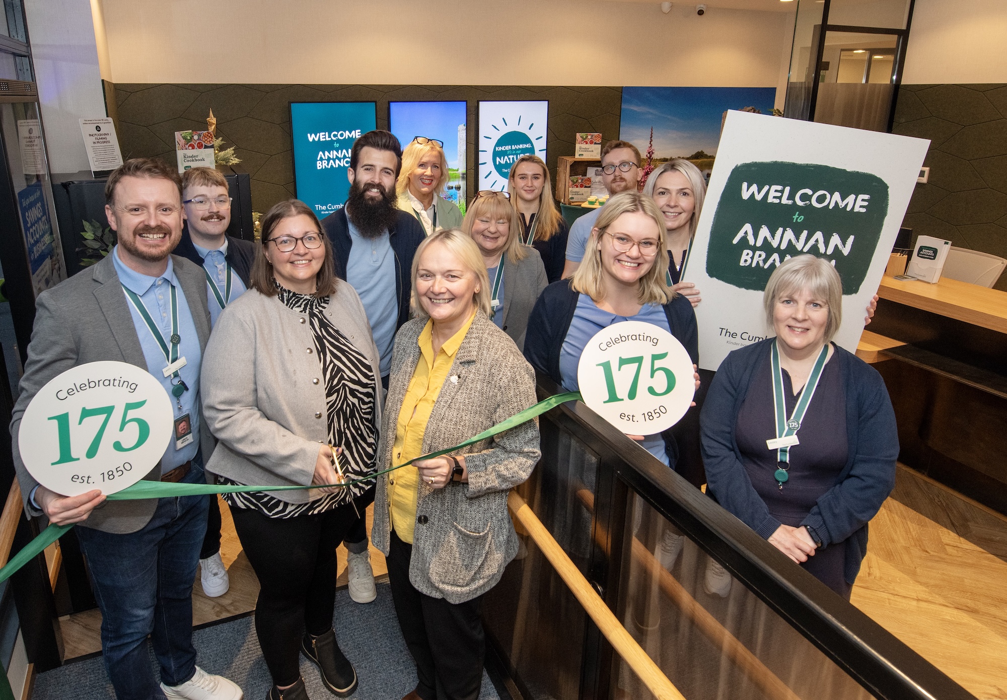 Cumberland Building Society reopens refurbished Annan branch