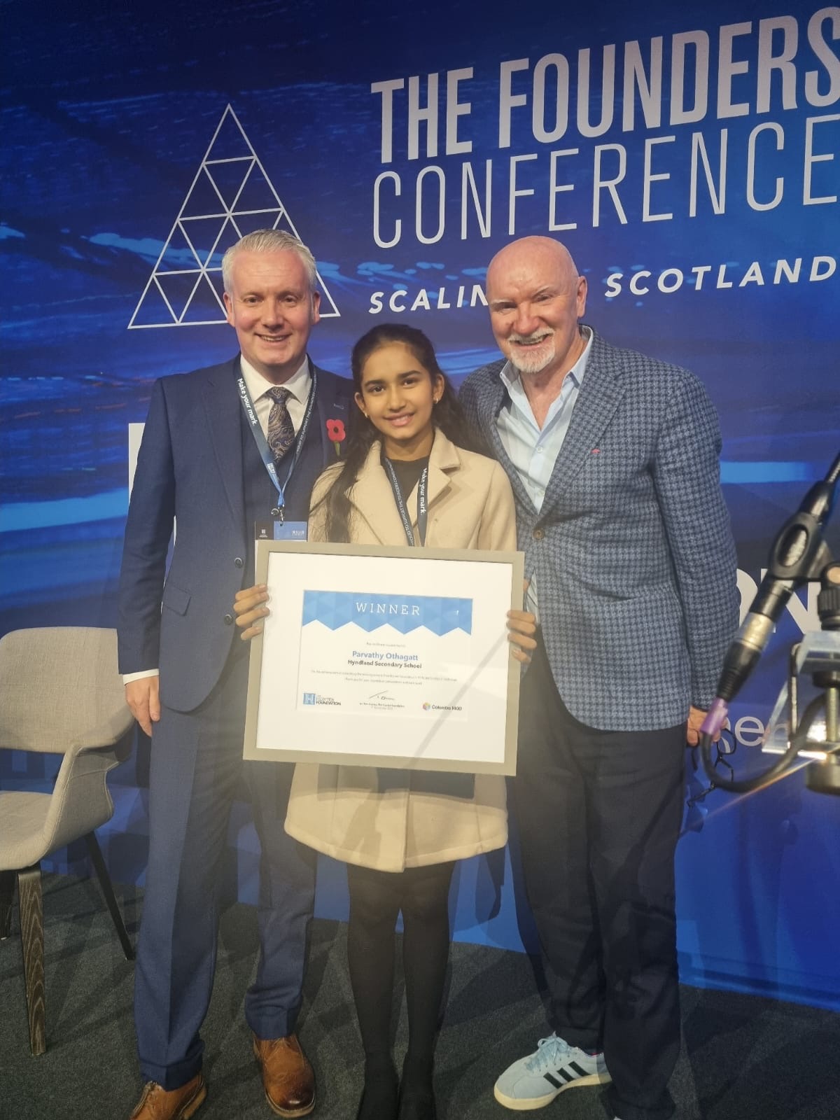 Glasgow pupil lands £35k school prize and tells Scotland’s business leaders how she would run the country