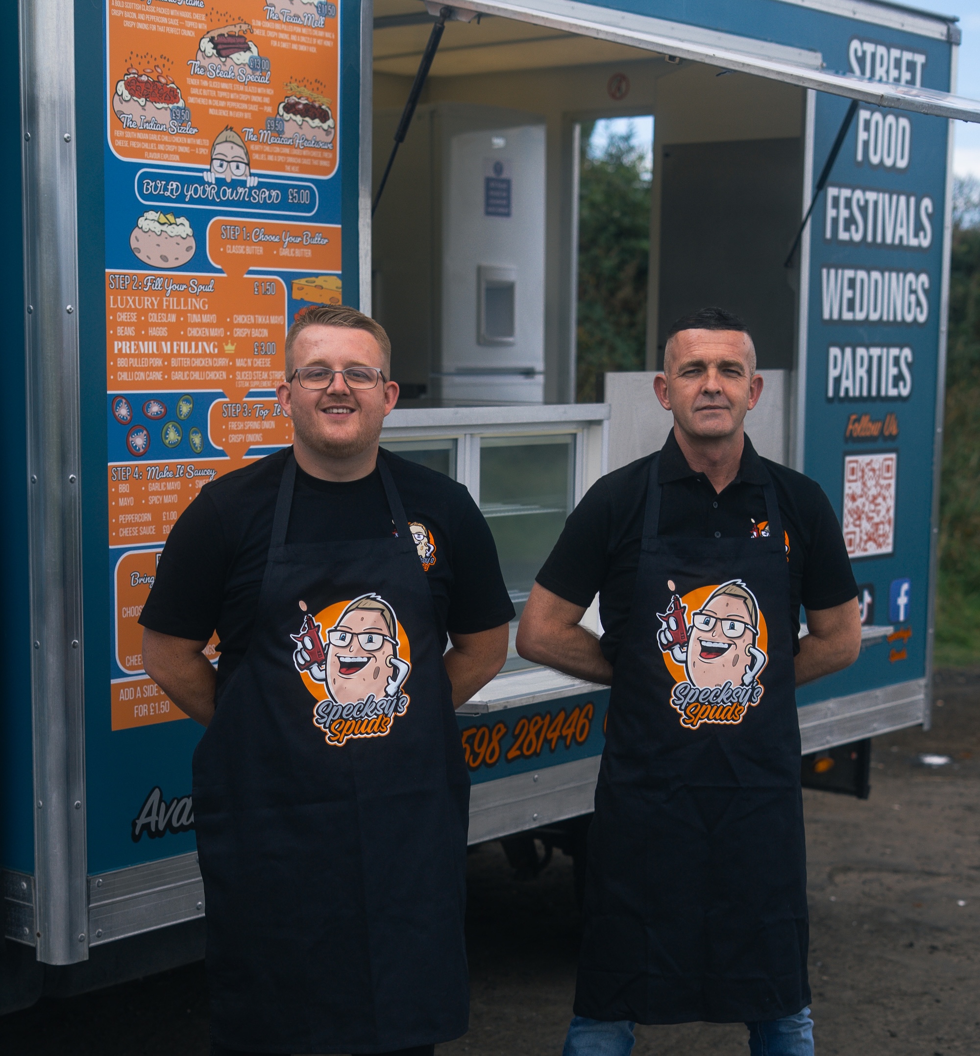 Father and son team welcome 3,000 customers in first two months after opening Lanarkshire food van