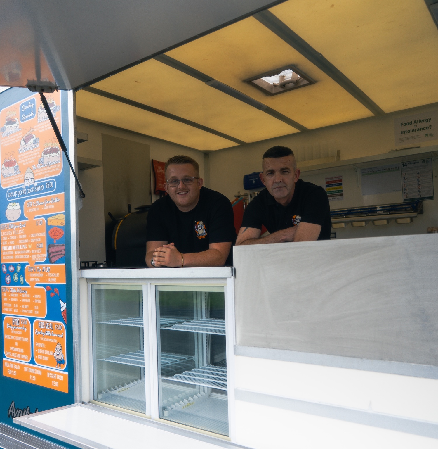 Father and son team welcome 3,000 customers in first two months after opening Lanarkshire food van