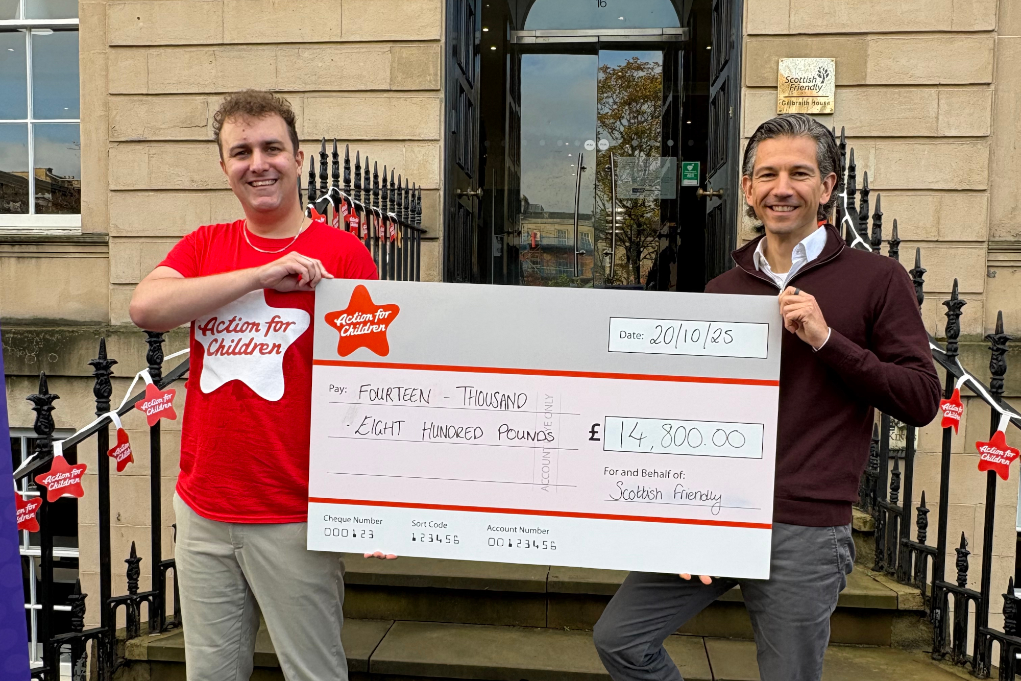 Scottish Friendly raises £14,800 for Action for Children
