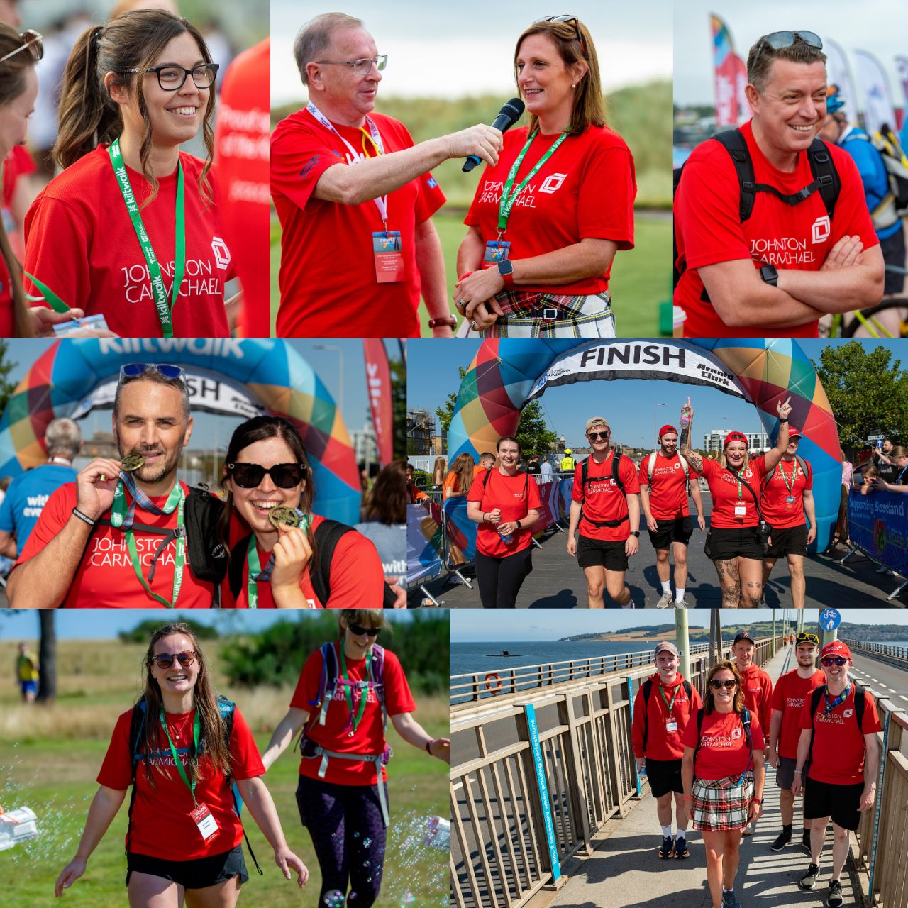 Johnston Carmichael team tackles Dundee Kiltwalk for children's charity