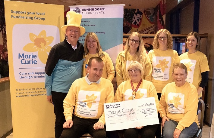 Thomson Cooper raises £7k for Marie Curie in Dunfermline fundraiser
