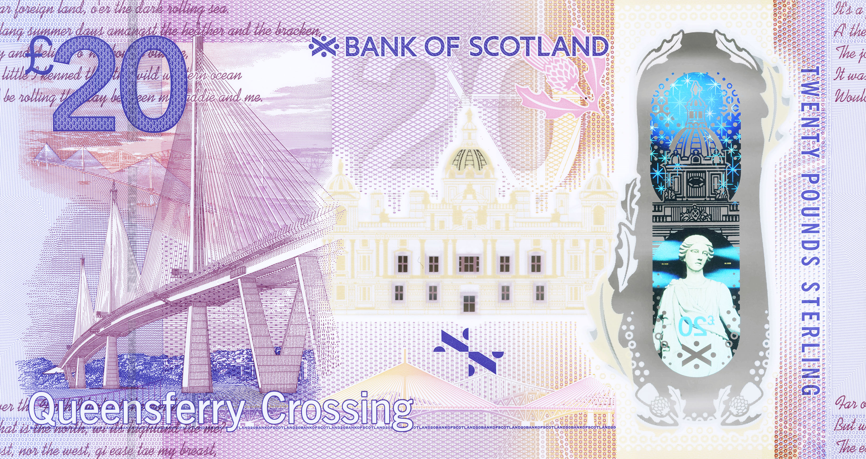 And finally... Queensferry Crossing featured on Bank of Scotland's latest £20 note