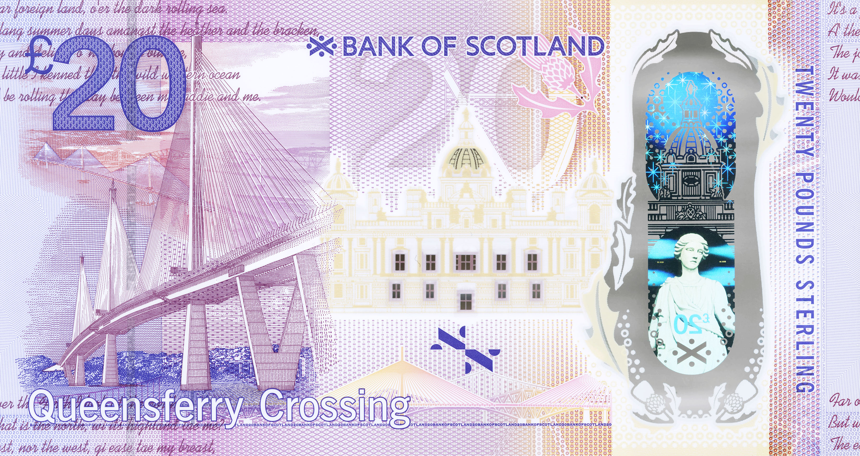 Bank of Scotland's latest £20 note features Queensferry Crossing