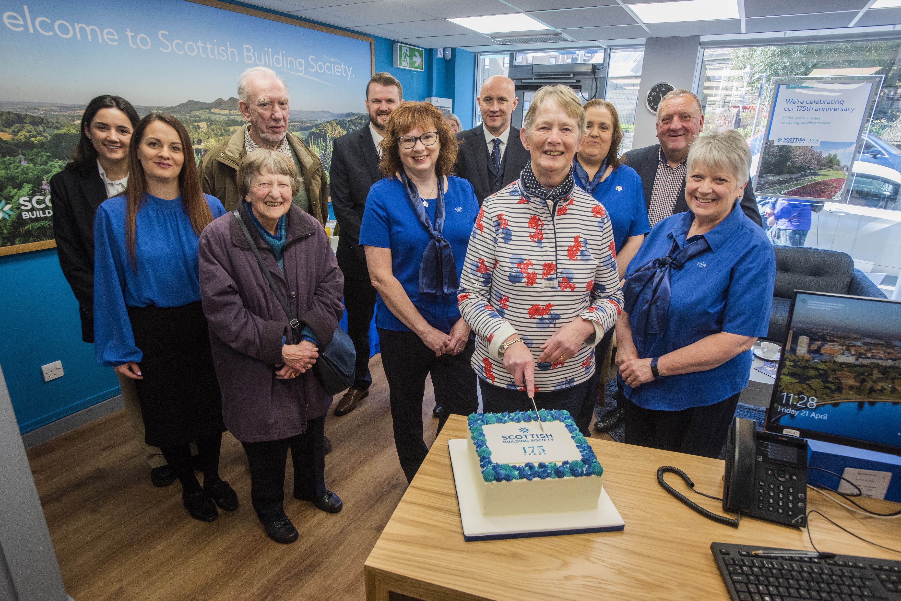 Scottish Building Society unveils upgraded Galashiels branch