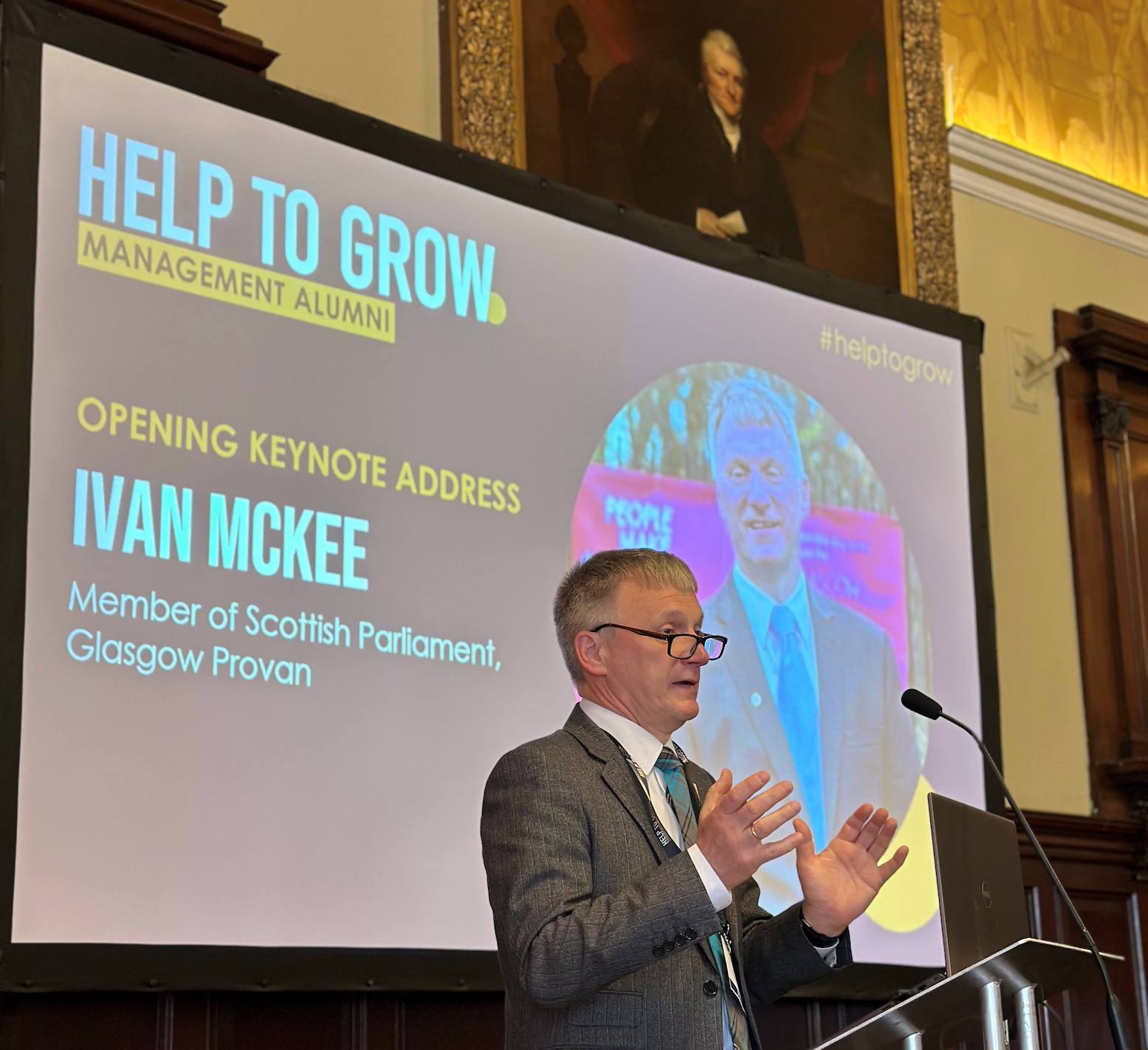 Ivan McKee champions SMEs at Help to Grow: Management Alumni event