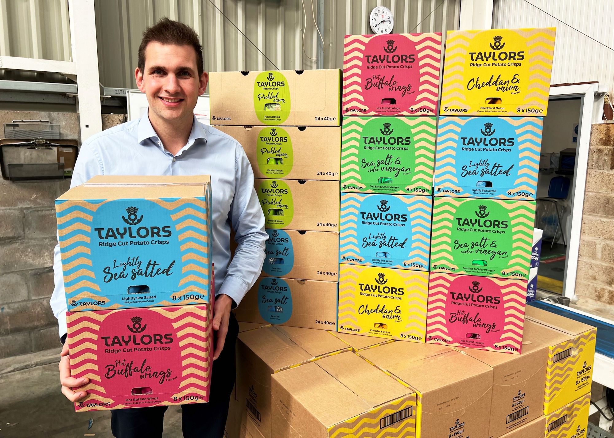 Taylors Snacks reveals new packaging after Mackie's of Scotland buyout