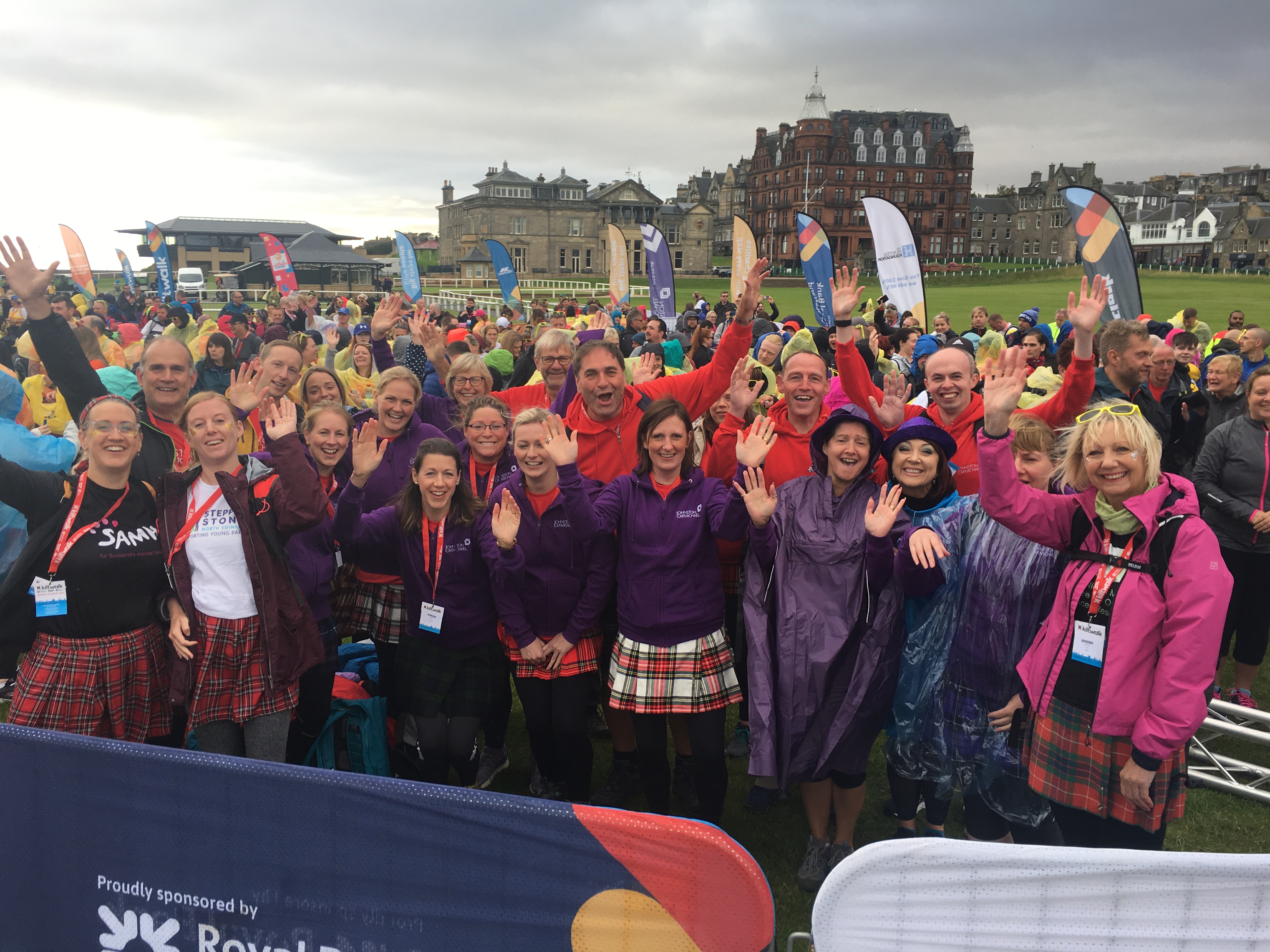 Johnston Carmichael celebrates Kiltwalk success