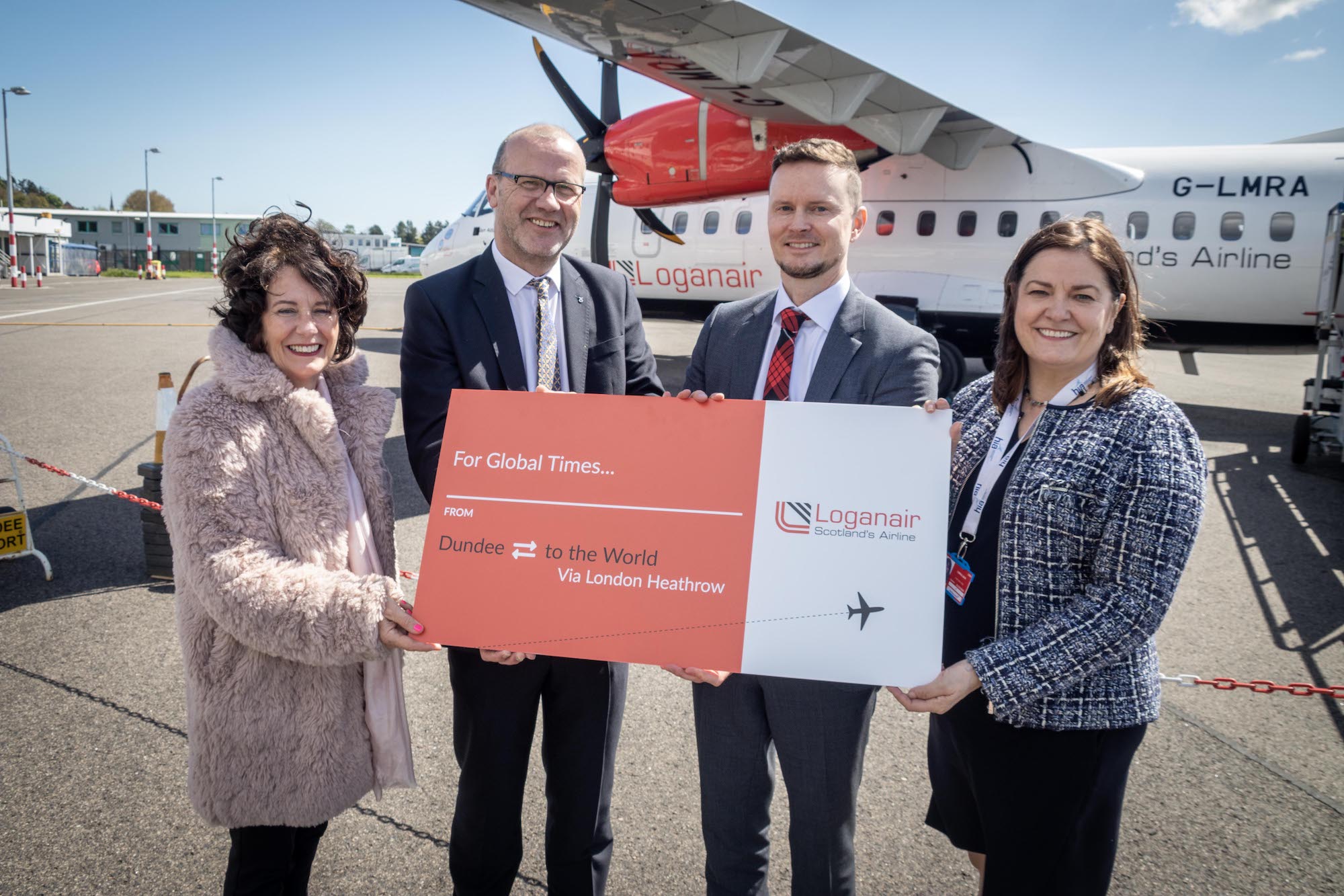 Loganair celebrates lift off for Heathrow routes