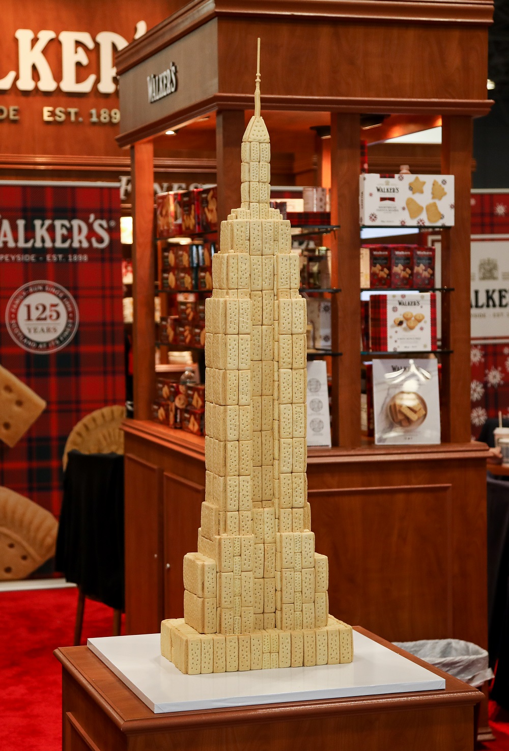 Walker's Shortbread creates edible landmark for New York's Tartan Week