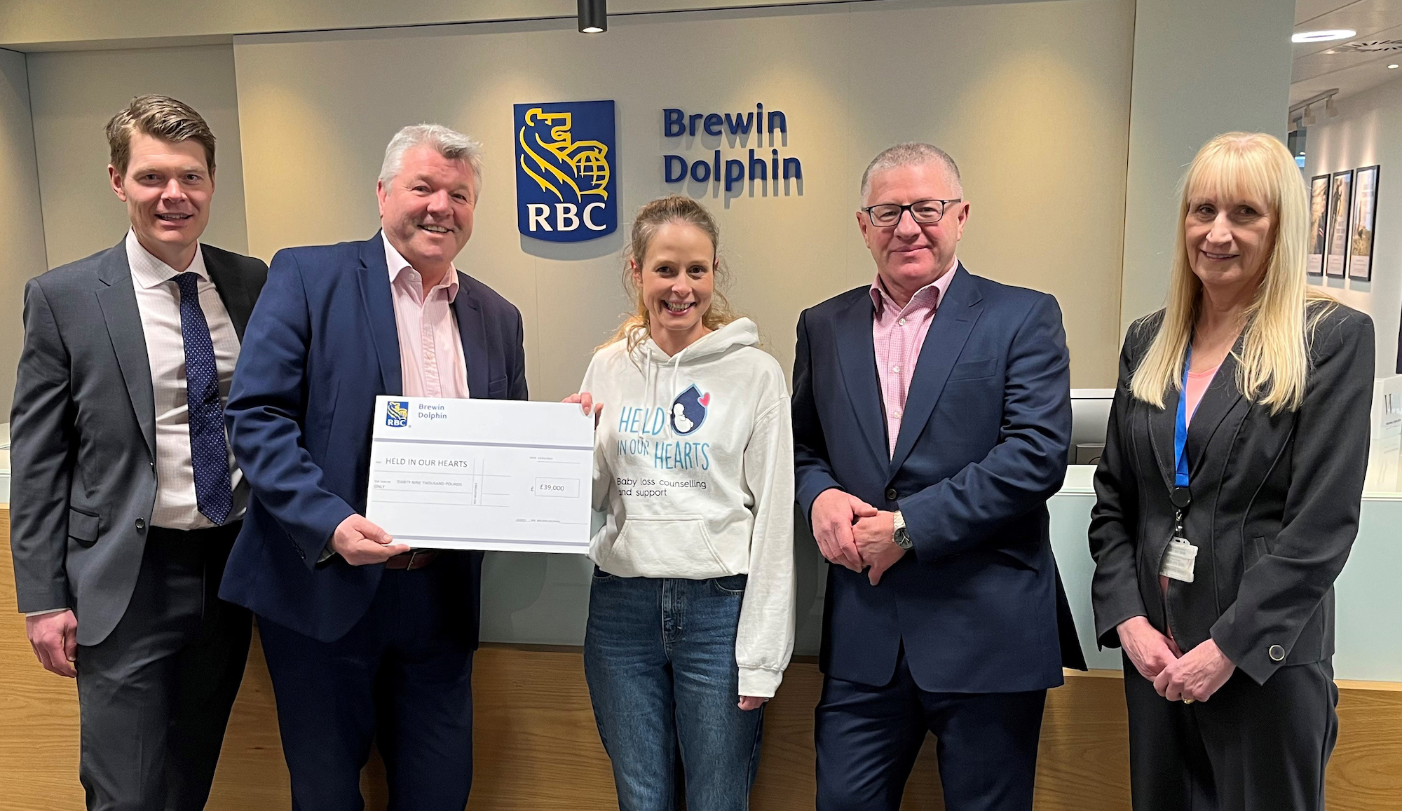 RBC Brewin Dolphin supports local baby loss charity