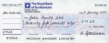 And finally... RBS becomes first major bank to end auto issue of cheque books