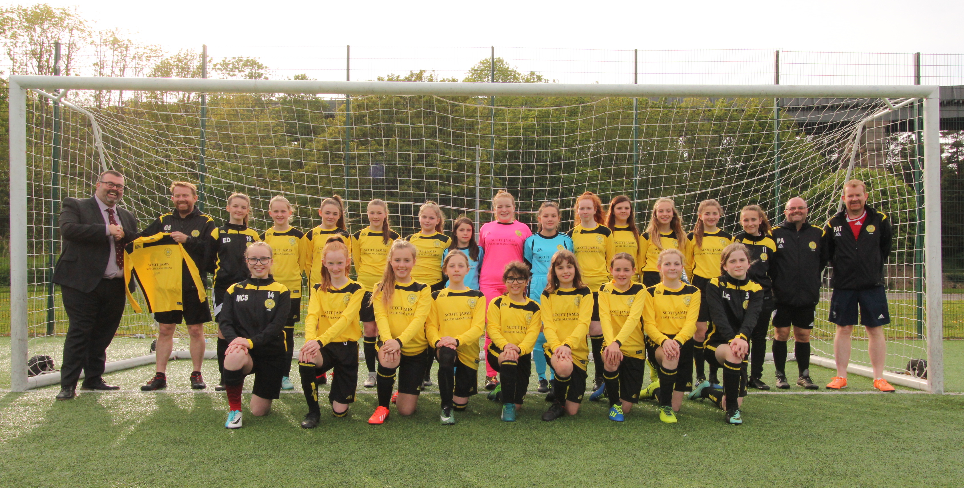 Scott James Wealth Management supports Aberdeen youth football teams