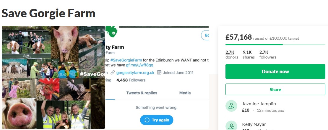Gorgie City Farm crowdfunding campaign raises more than £50k