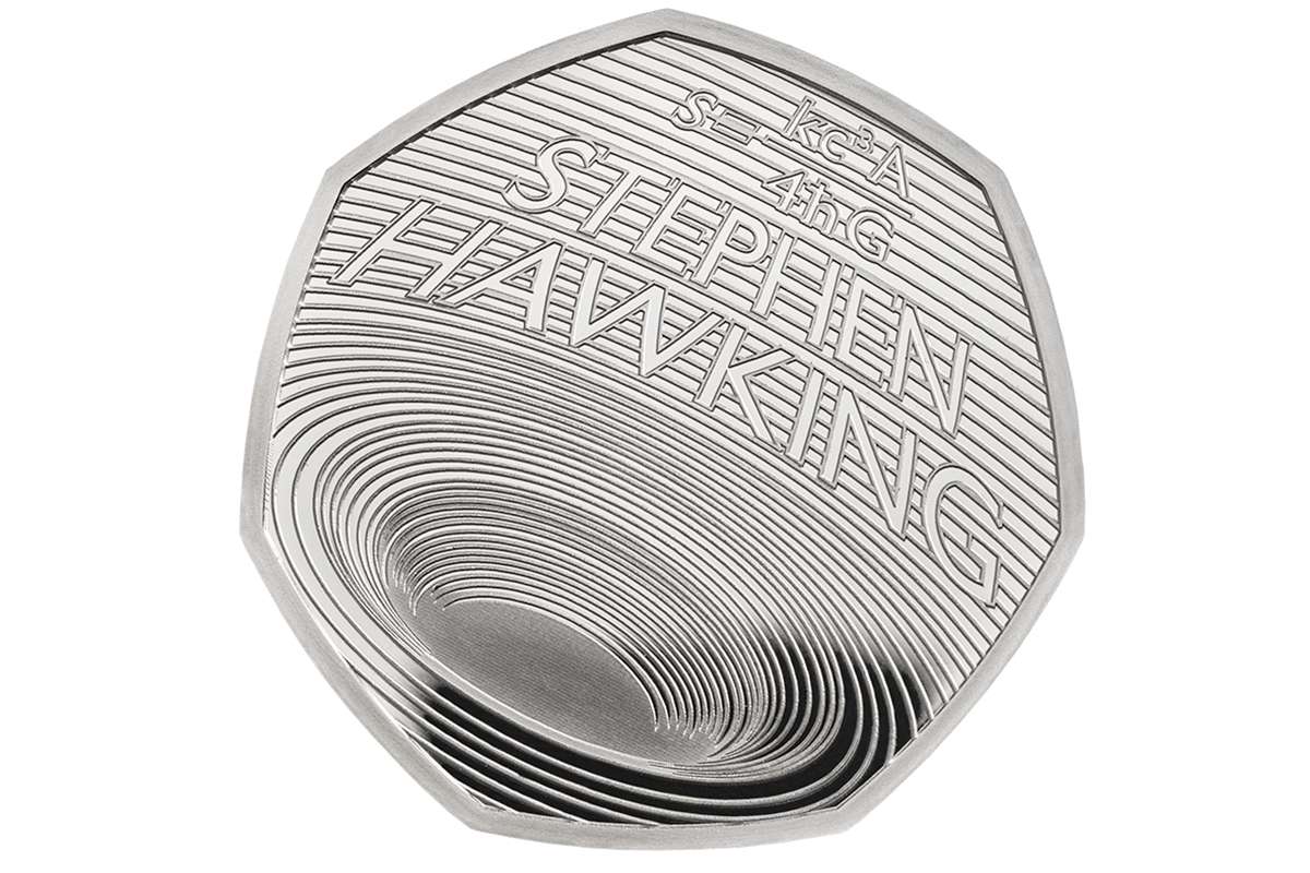 And finally… ‘Black hole’ 50p recognises Hawkings' beautiful mind